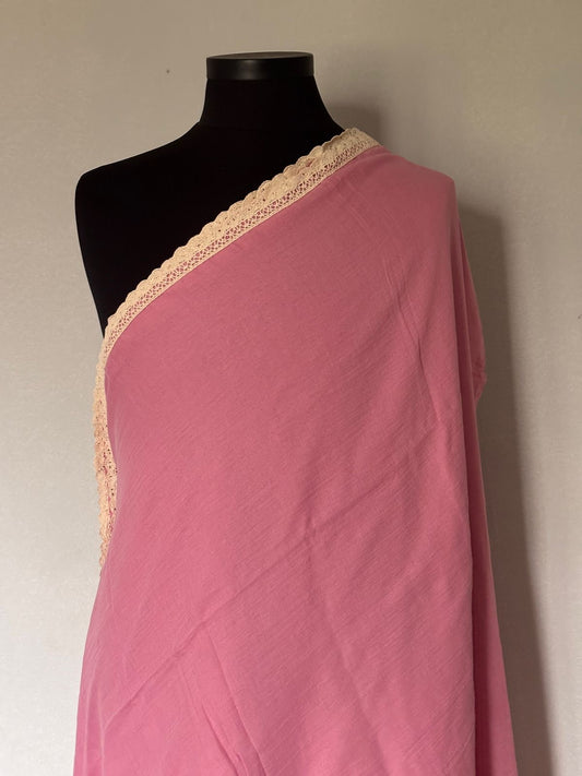 Viharika Flowy lace: Powder Pink V04