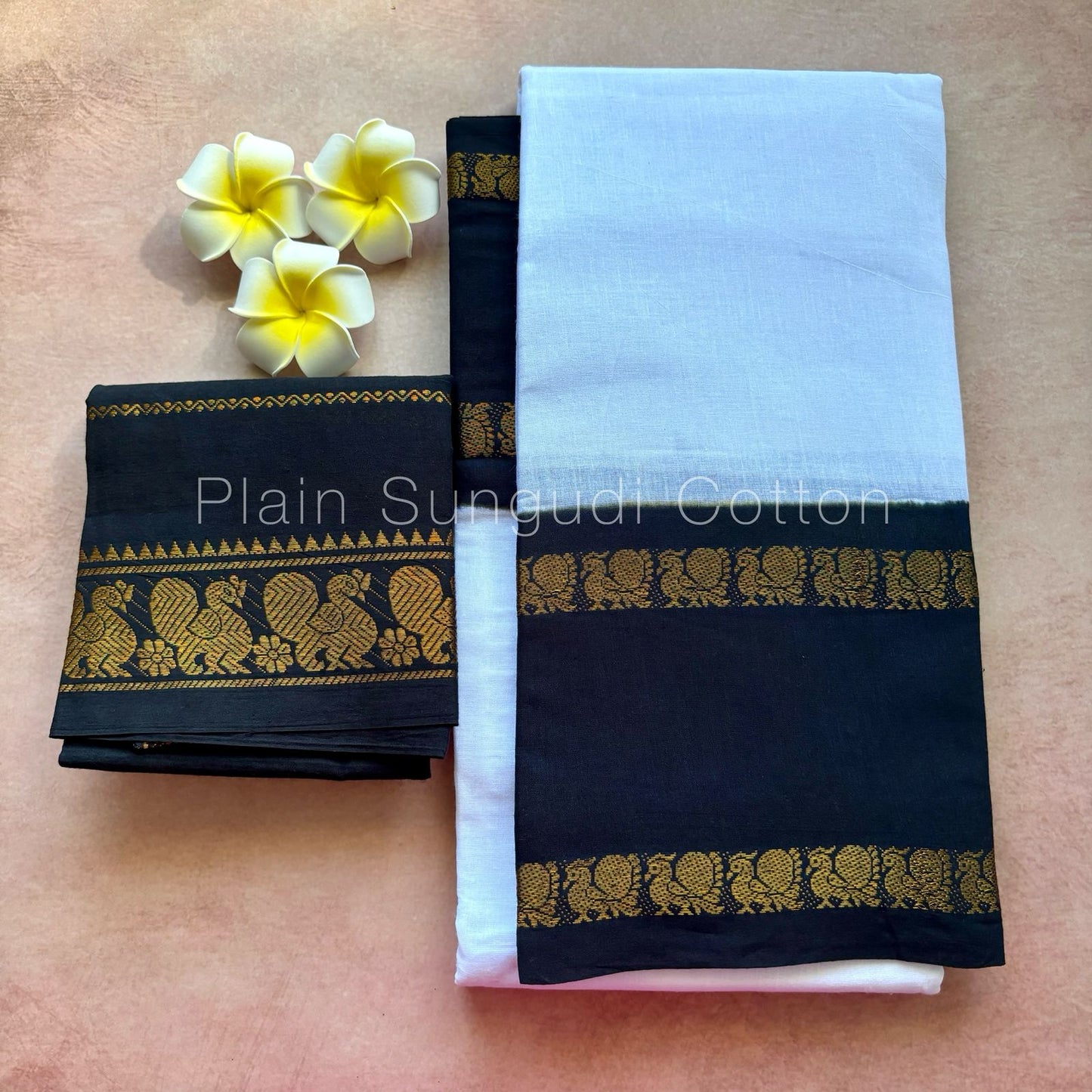 Tarangini : Sungudi Cotton Handloom Saree with Blouse  TA09